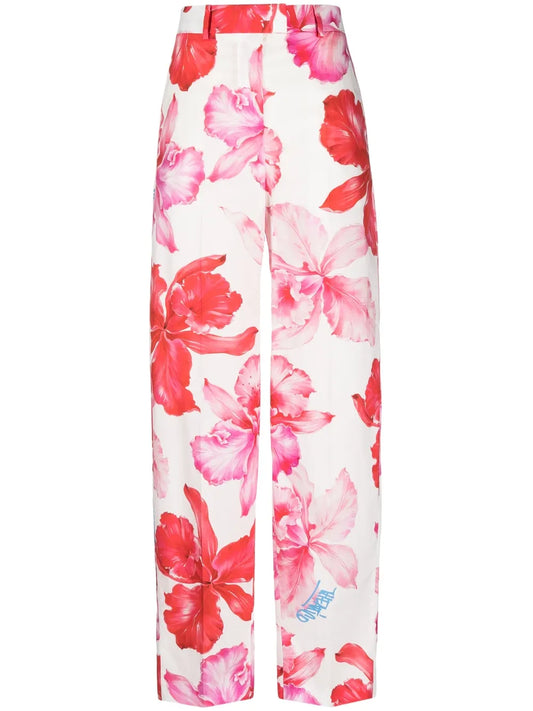 Jagger Floral-Print Tapered Trousers