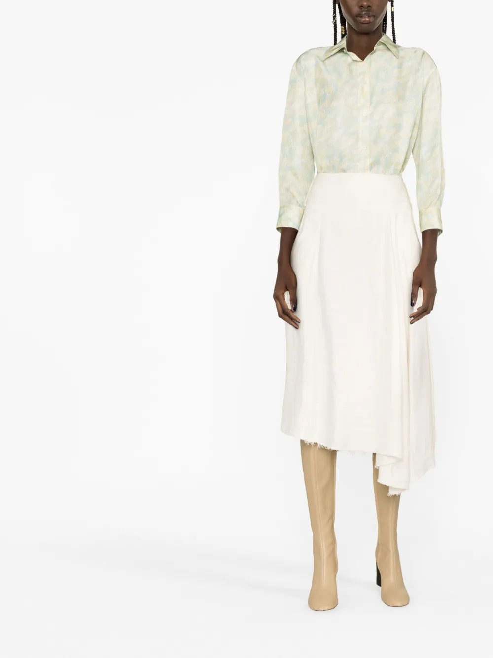 Floral-Print Long-Sleeve Shirt