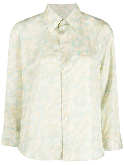 Floral-Print Long-Sleeve Shirt
