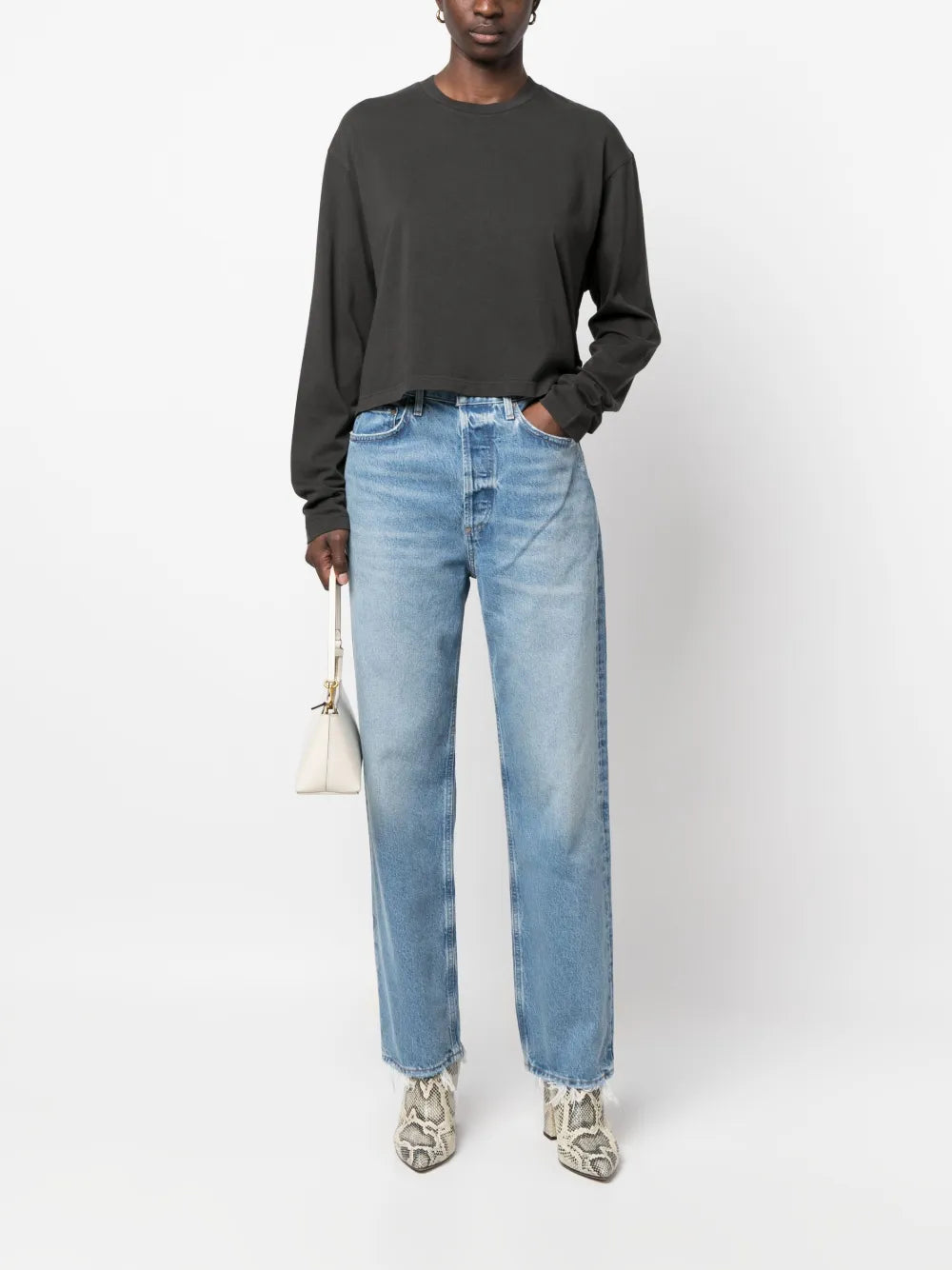 Long-Sleeve Crop Top