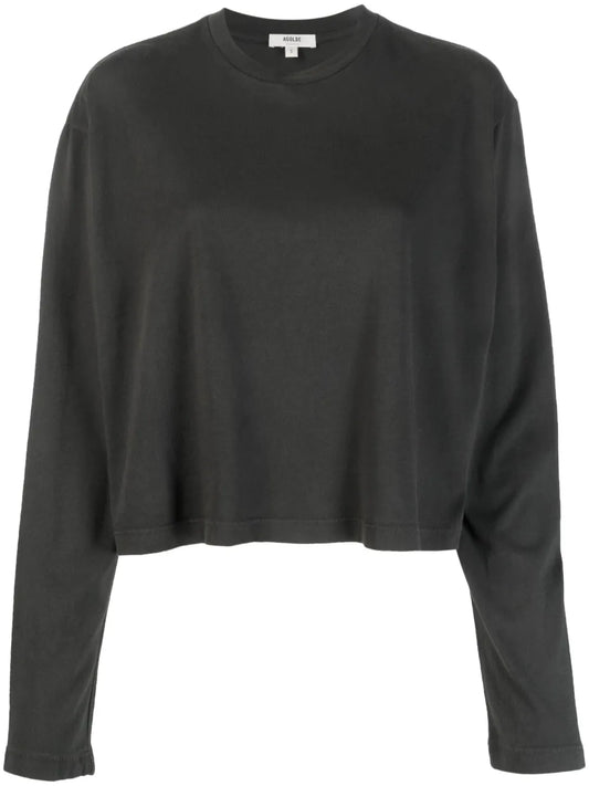 Long-Sleeve Crop Top