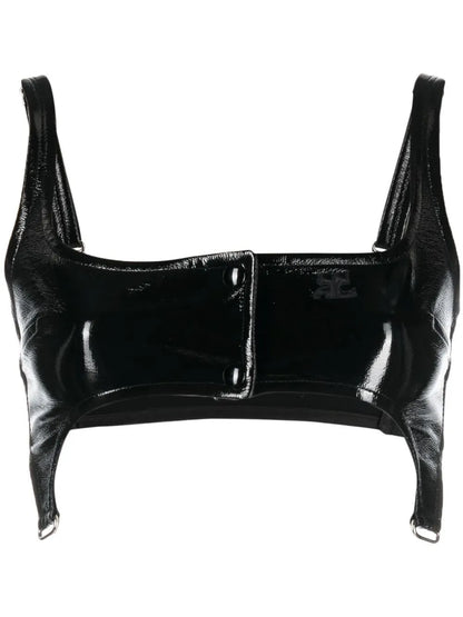 Patent Garter Top