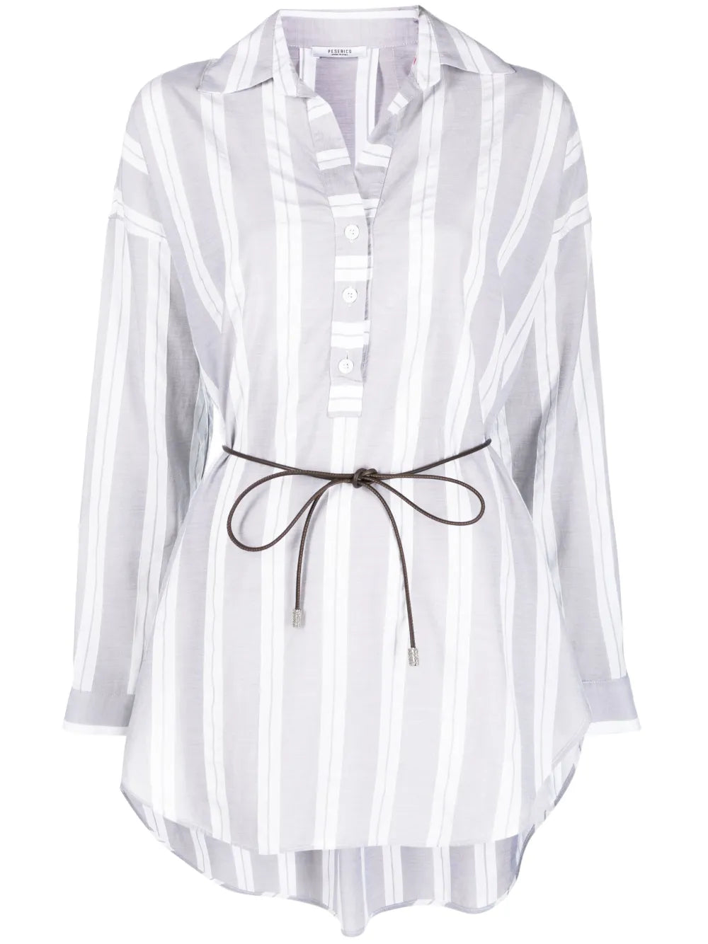 Oversized Stripe-Print Shirt