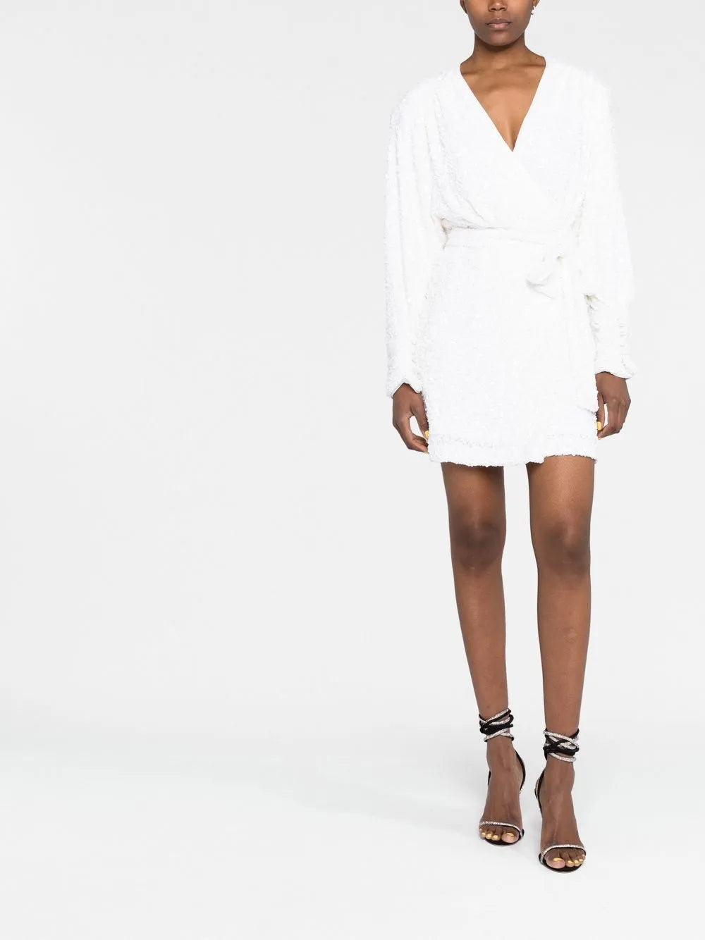 Samantha Sequin Wrap Dress
