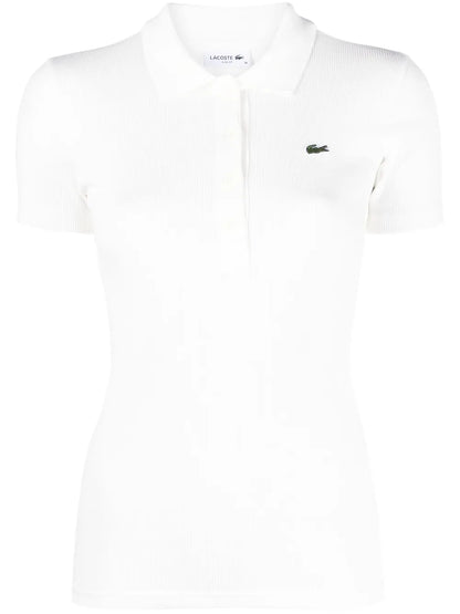 Logo-Patch Cotton Polo Shirt