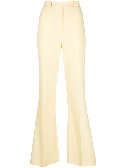 High-Waist Flared Trousers