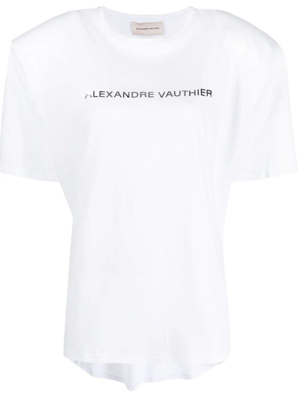 Logo-Print Shoulder-Pad T-Shirt