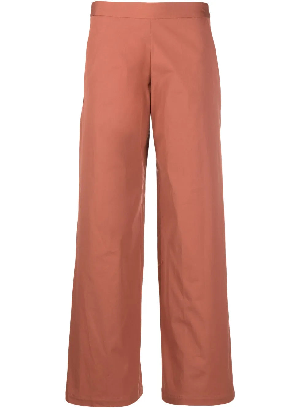 Wide-Leg Cotton Trousers
