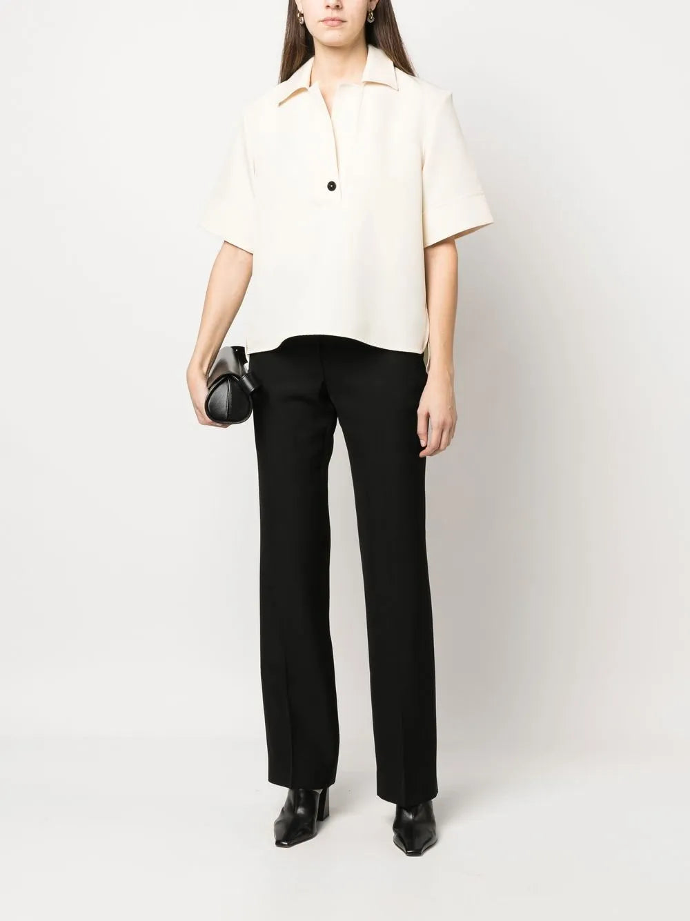 Pressed-Crease Tailored Trousers