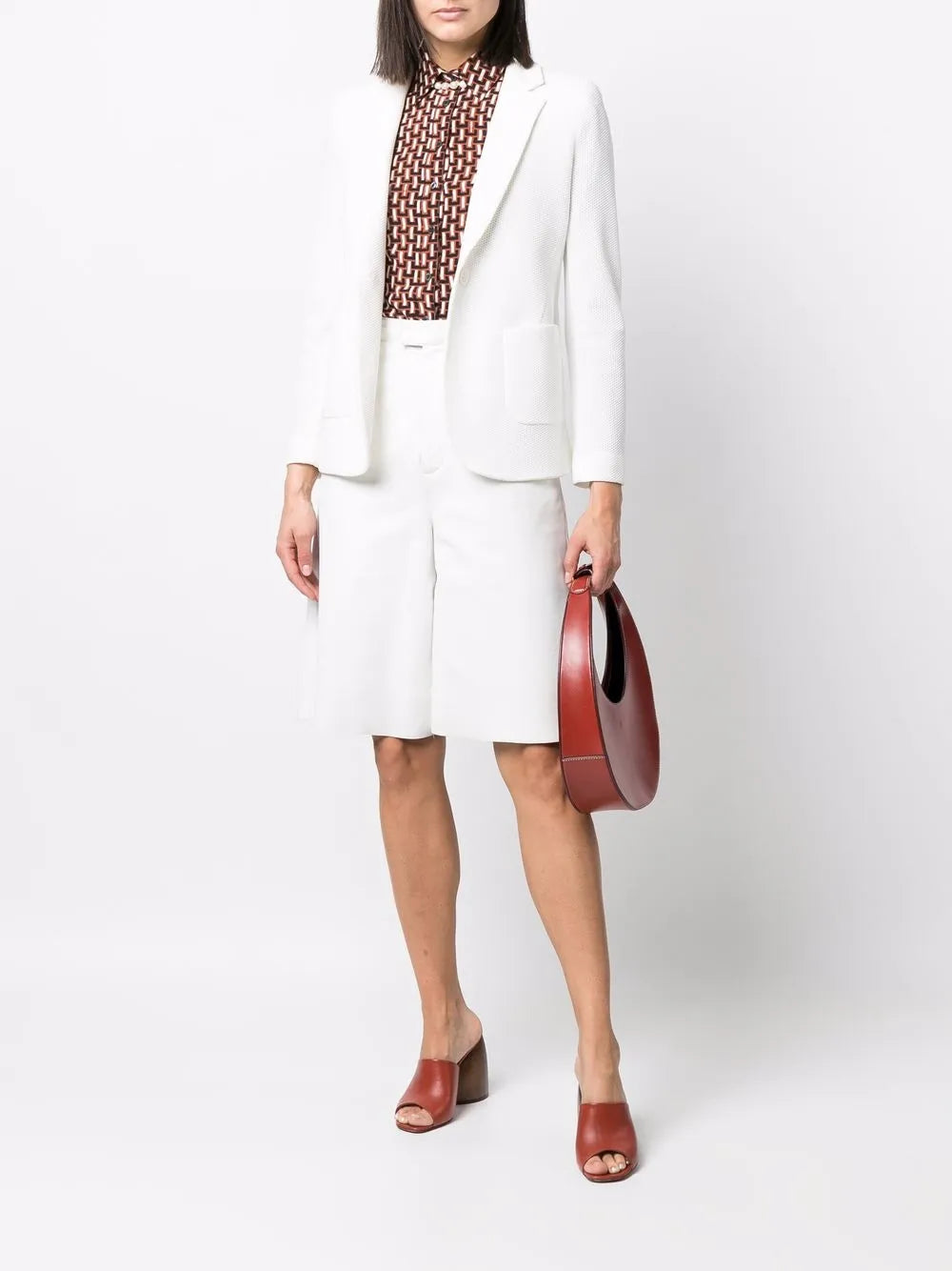 Textured-Finish Blazer