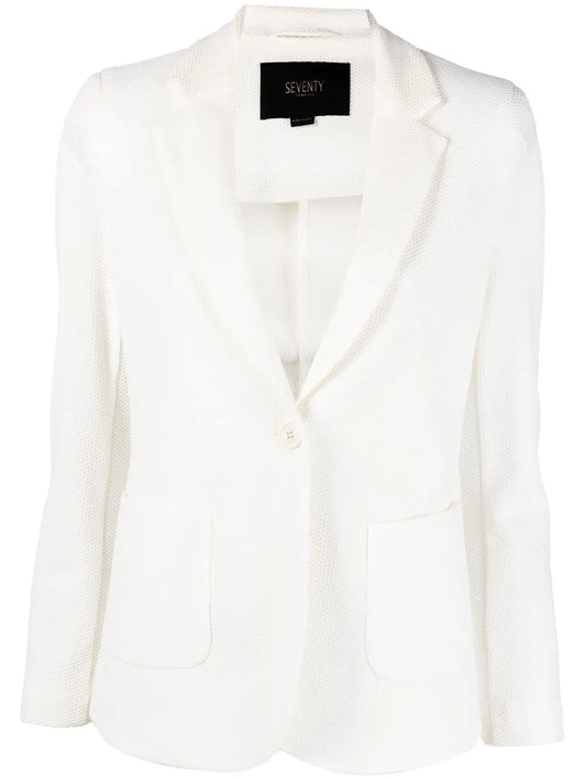 Textured-Finish Blazer