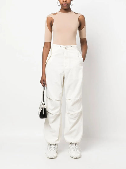 Cut-Out-Detail Stretch Top