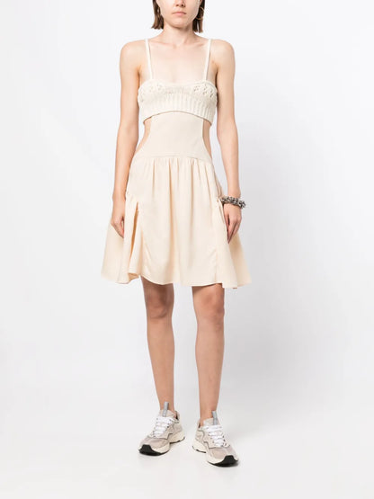 Crochet-Panel Cut-Out Dress