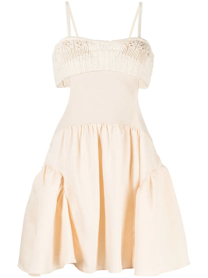 Crochet-Panel Cut-Out Dress