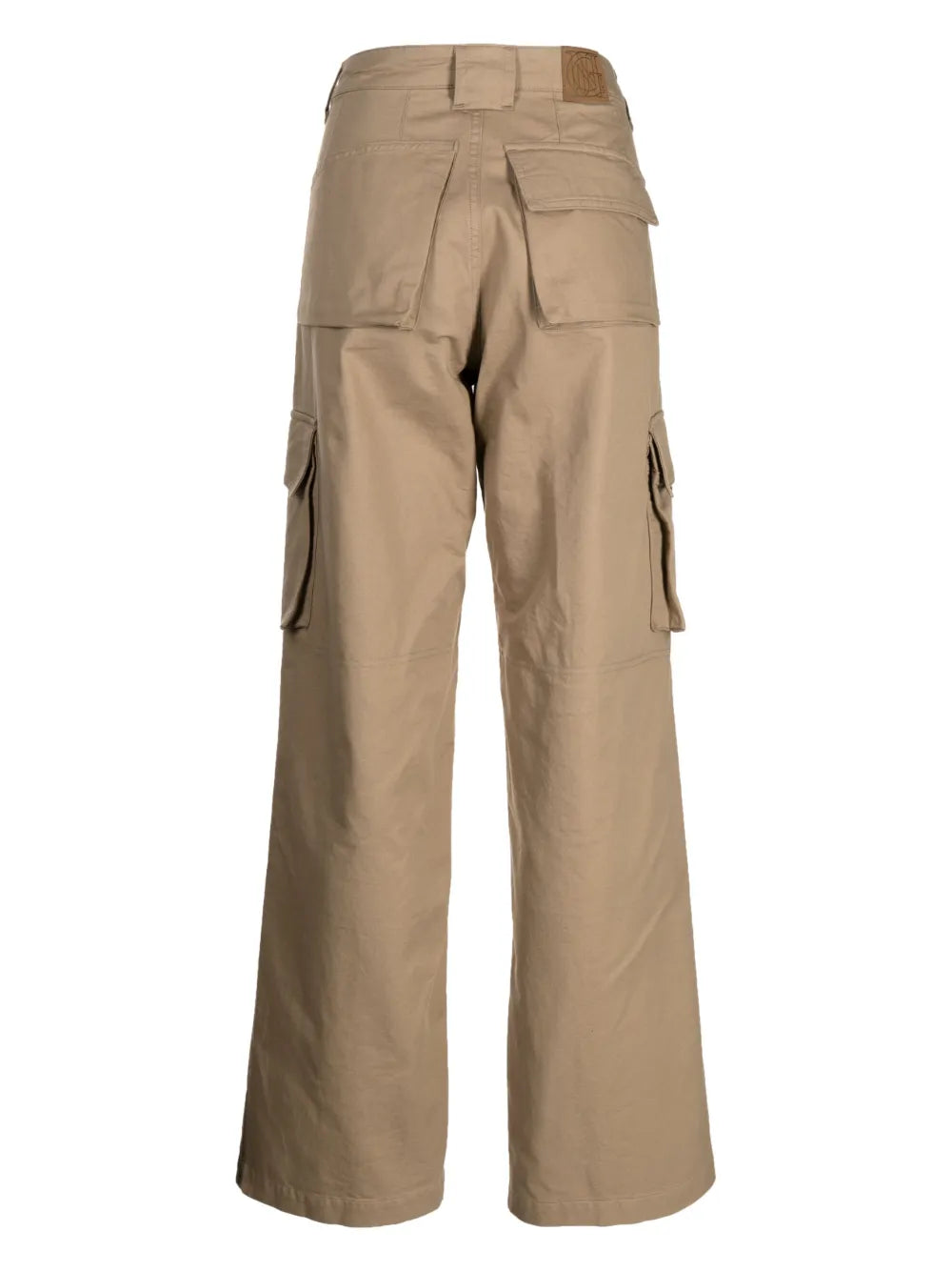Wide-Leg Cotton Cargo Pants