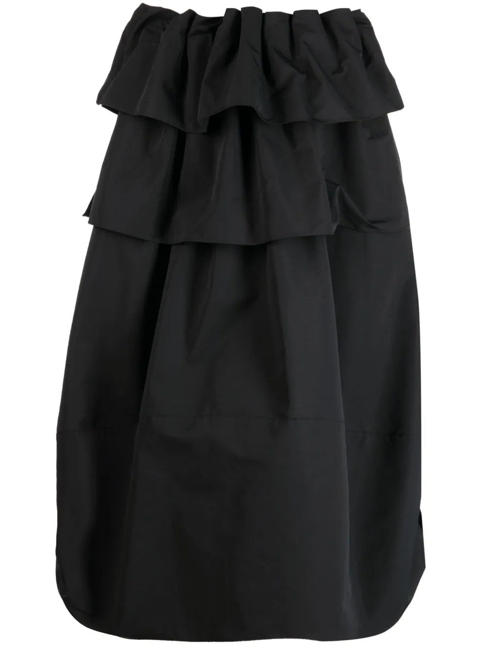 Ruffled Midi Skirt