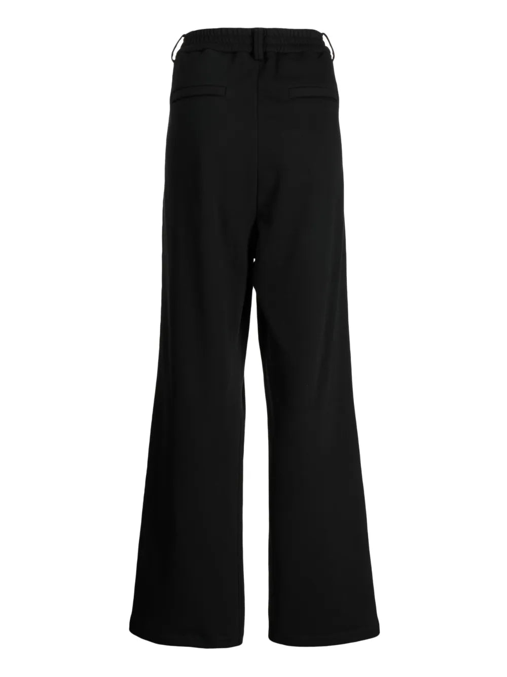 Contrasting-Panel Wide-Leg Trousers