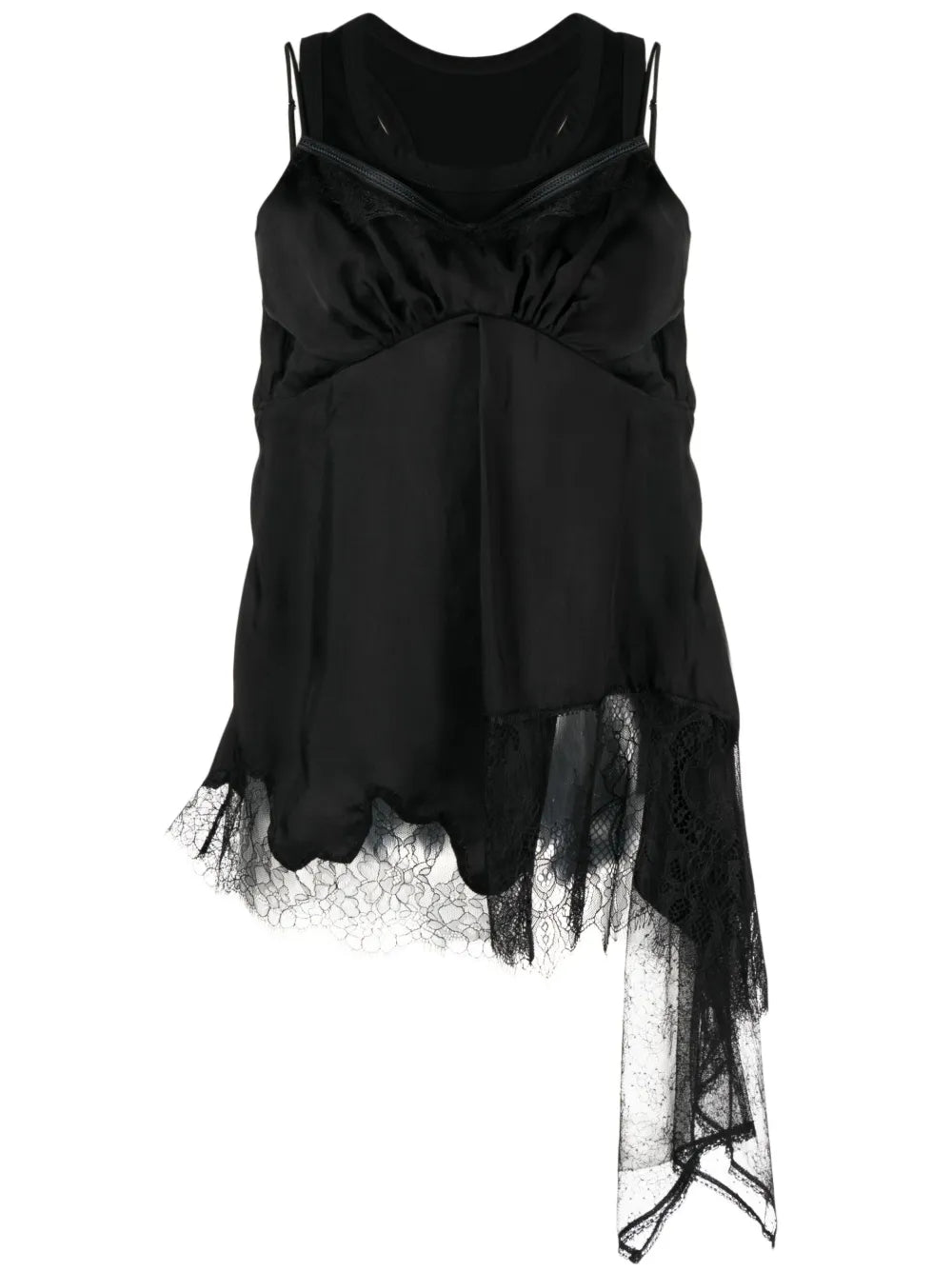 Lace-Trimmed Double-Layer Camisole