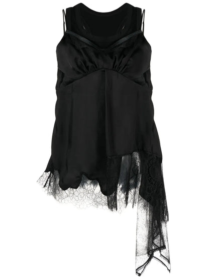 Lace-Trimmed Double-Layer Camisole