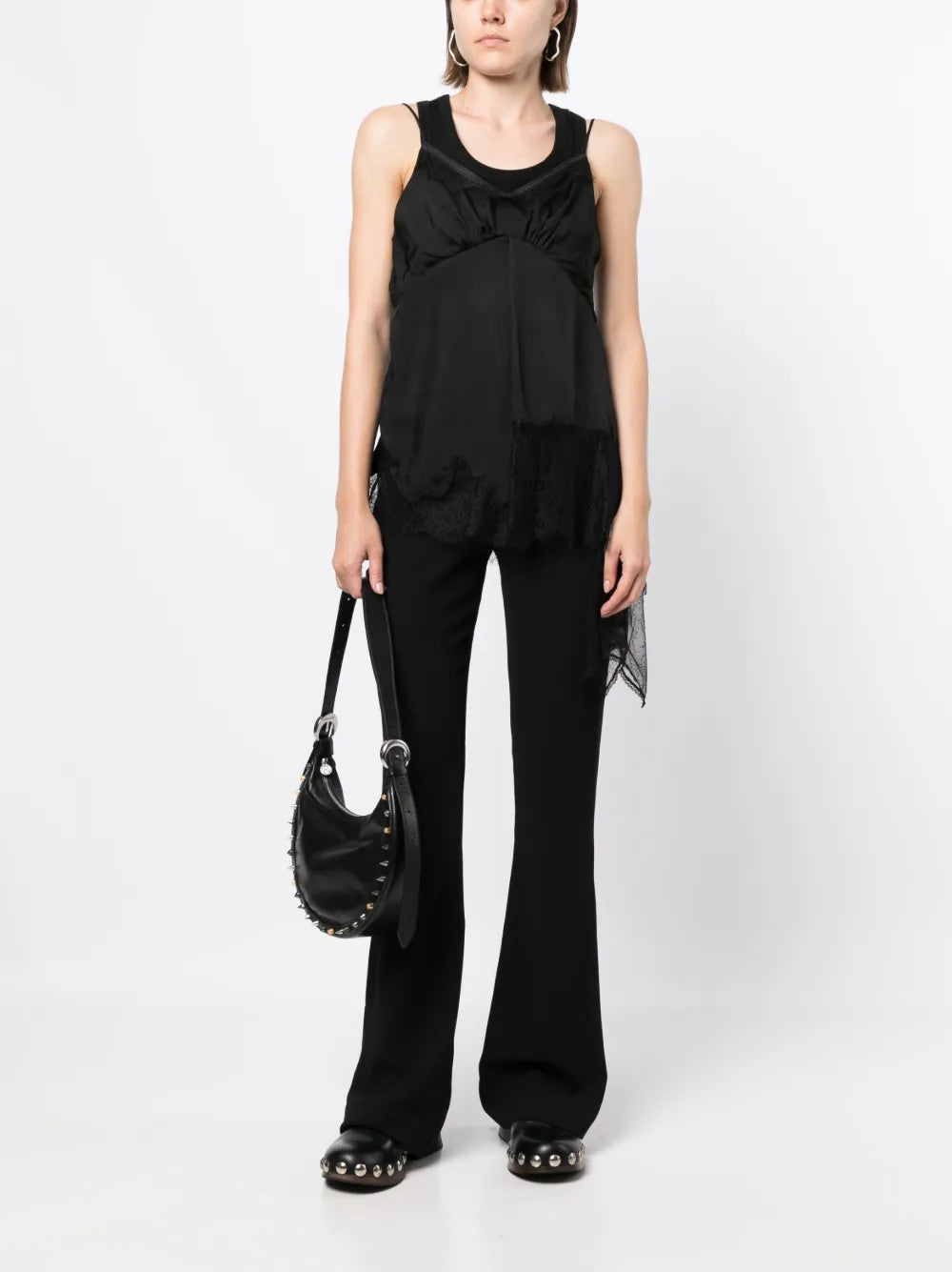 Lace-Trimmed Double-Layer Camisole