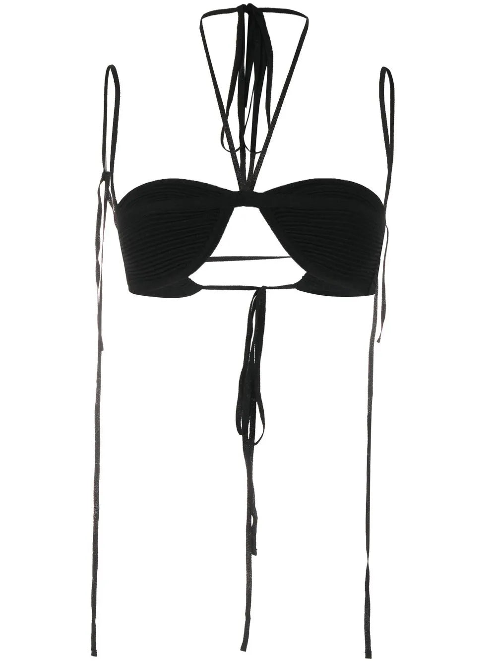 Ribbed-Detail Top
