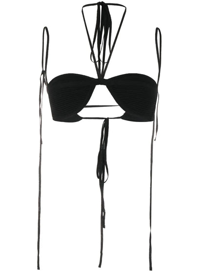 Ribbed-Detail Top