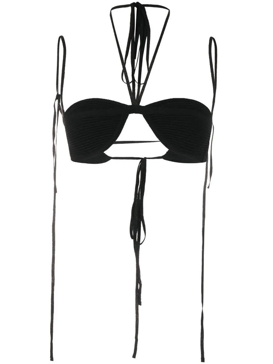 Ribbed-Detail Top