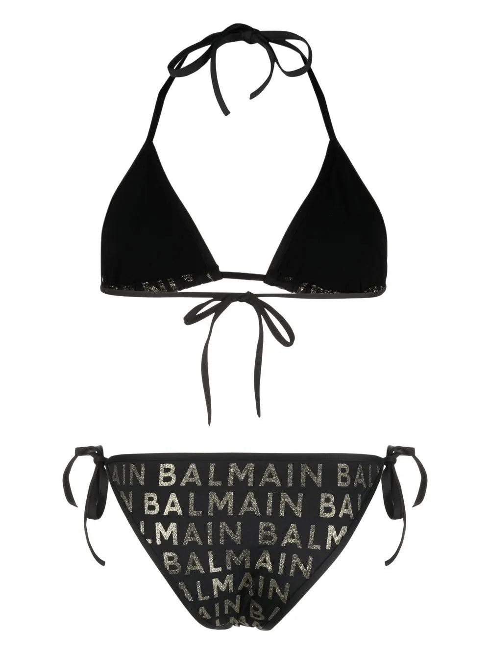 Logo-Print Bikini Set