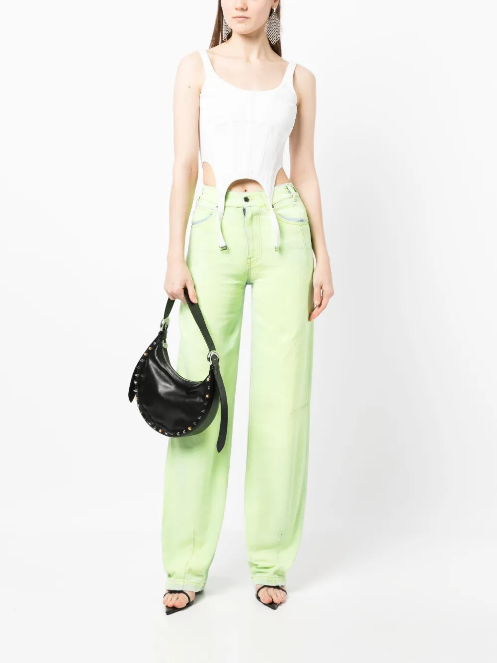 Wide-Leg Denim Jeans