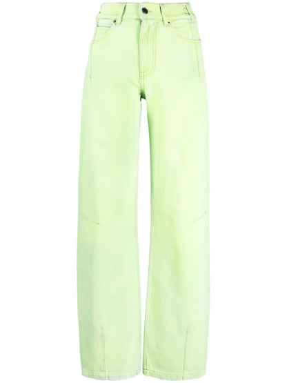 Wide-Leg Denim Jeans