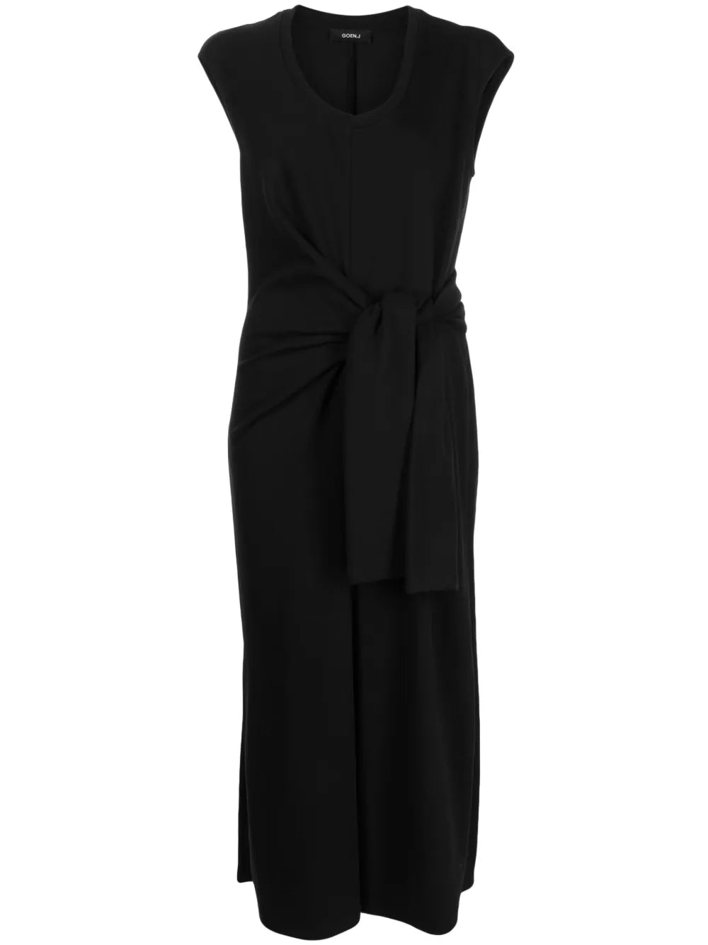 Twist-Detail Midi Dress