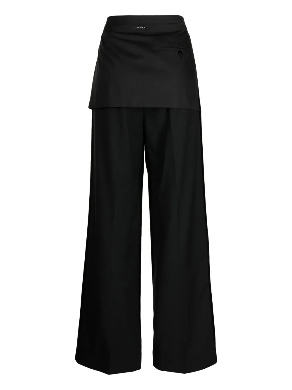 Inside-Out Straight-Leg Trousers