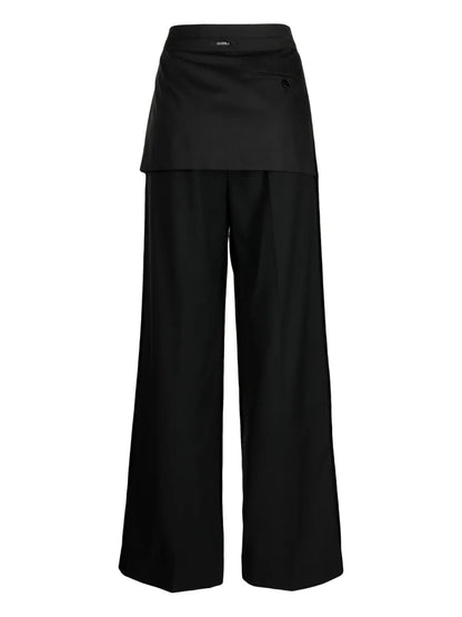 Inside-Out Straight-Leg Trousers