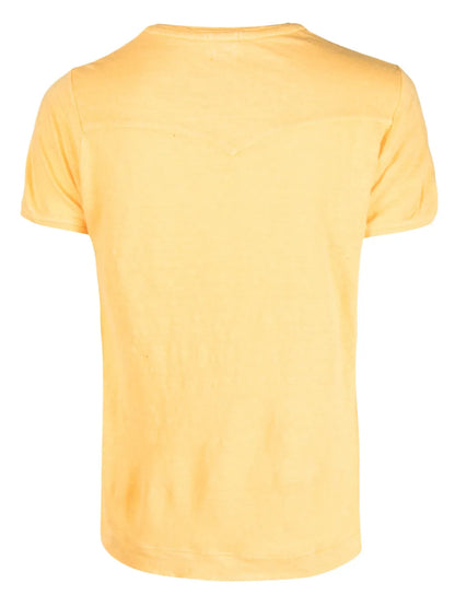 Flores Short-Sleeve Linen T-Shirt