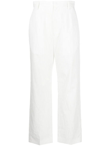 Pinstripe Cropped Trousers