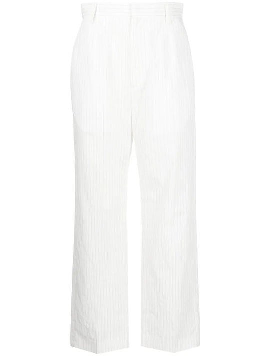 Pinstripe Cropped Trousers