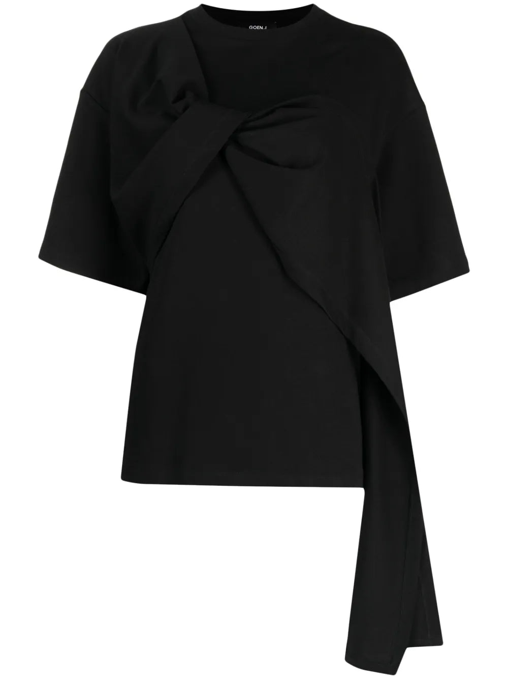 Twist-Detail Cotton T-Shirt