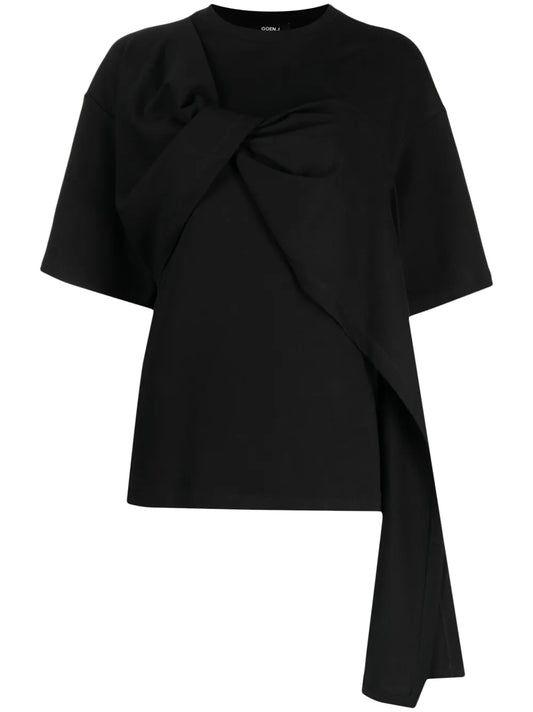 Twist-Detail Cotton T-Shirt