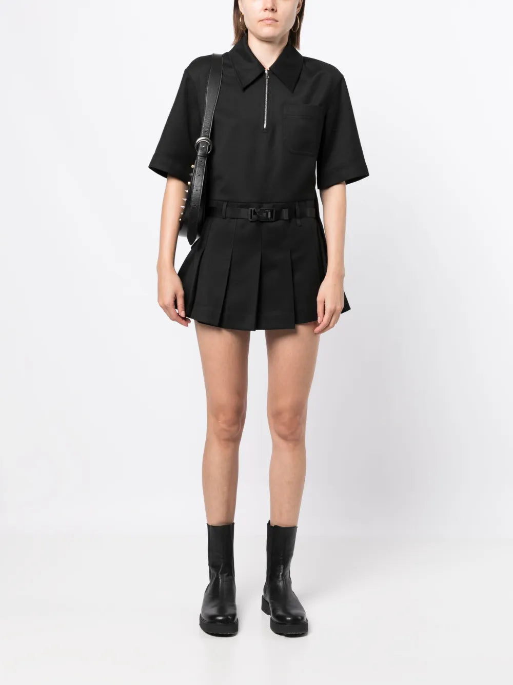 Double-Layer Shirt Dress