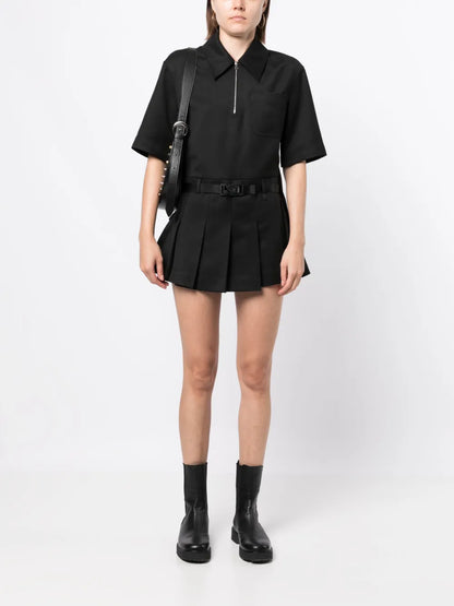Double-Layer Shirt Dress