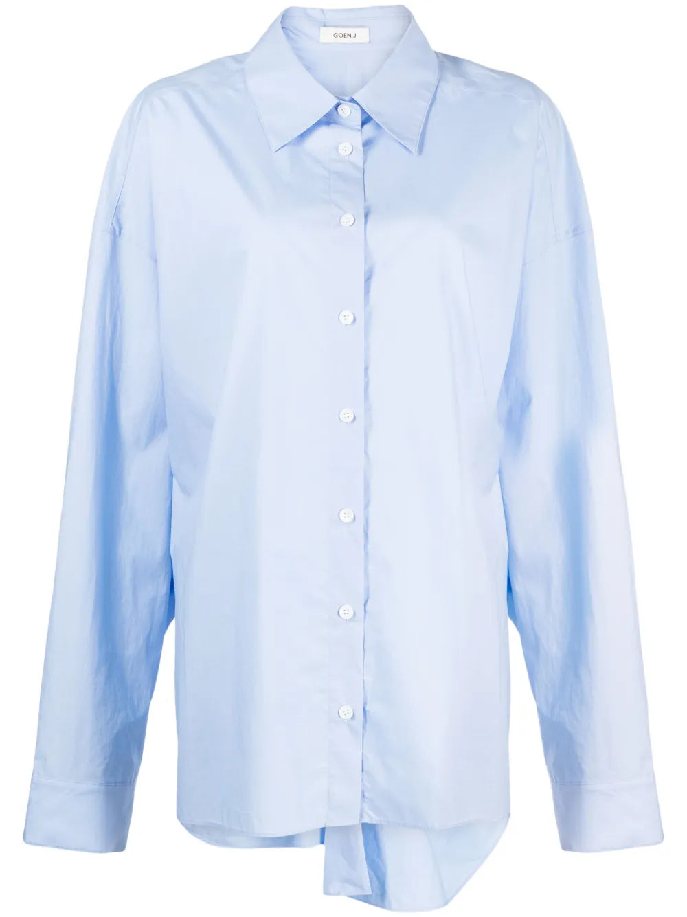 Twisted-Back Cotton Shirt