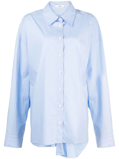 Twisted-Back Cotton Shirt
