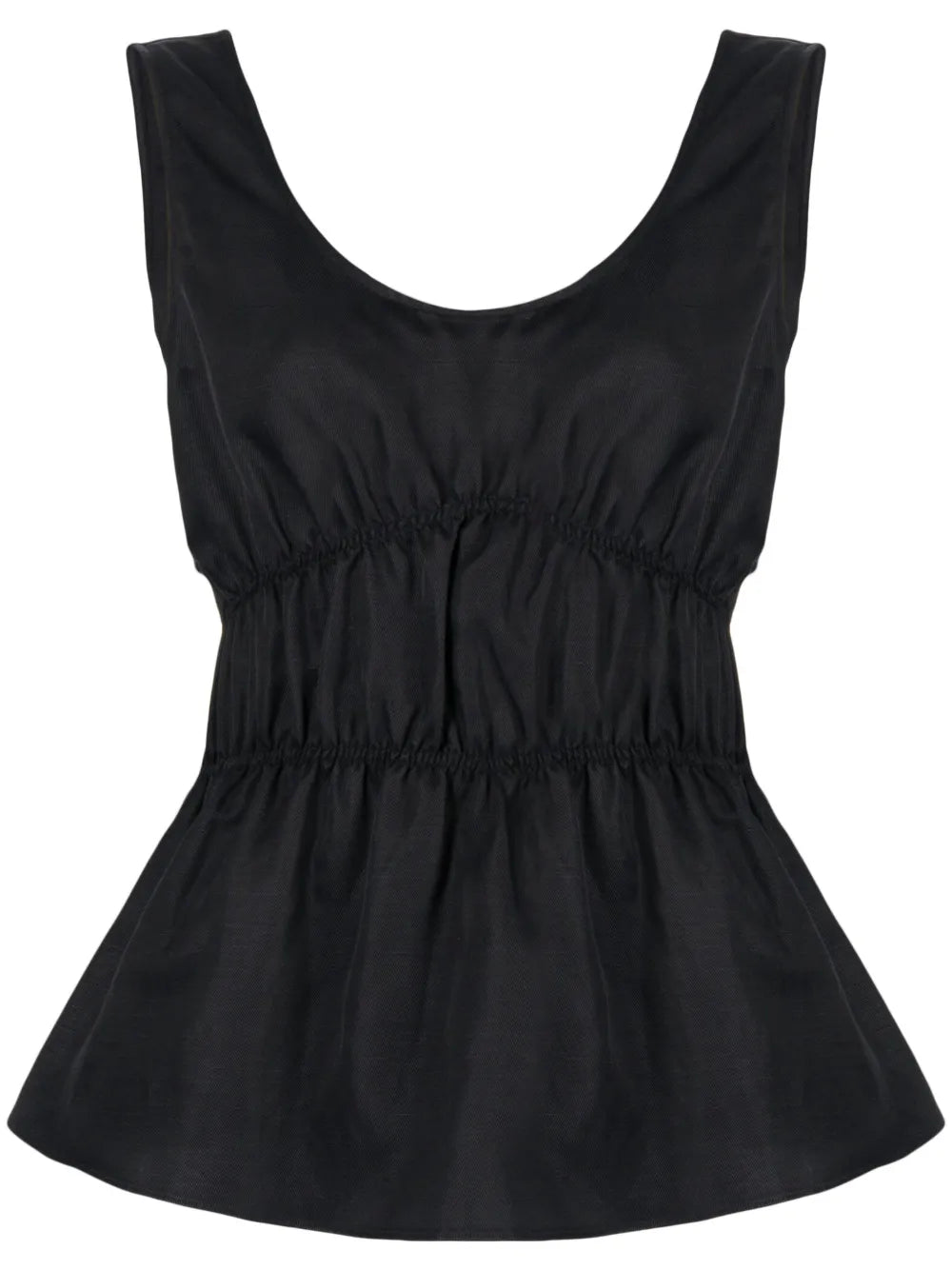 Ruched Sleeveless Top