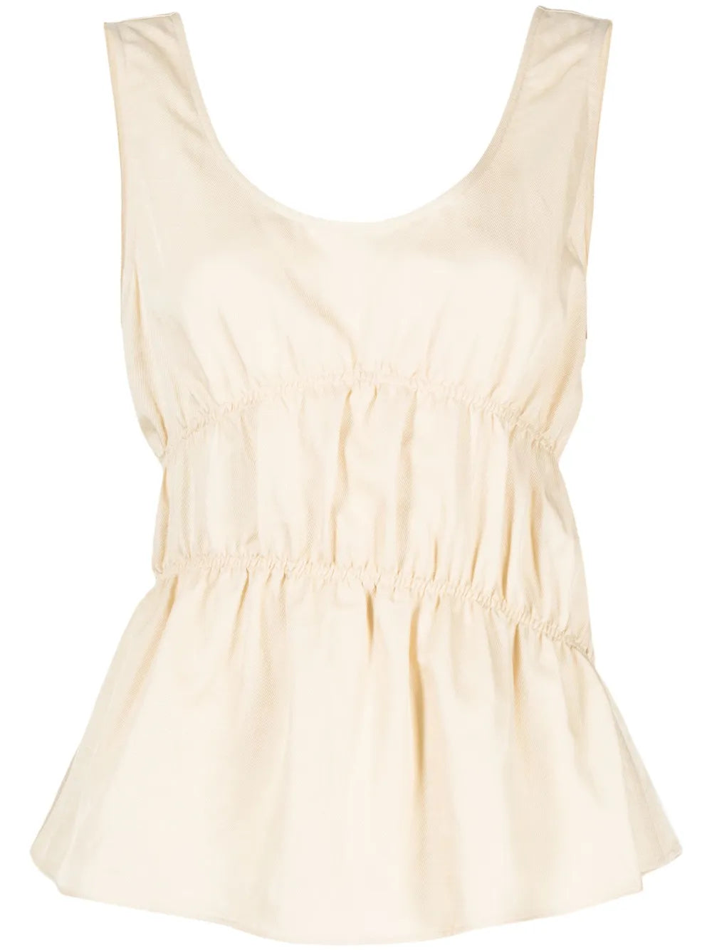 Ruched Sleeveless Top