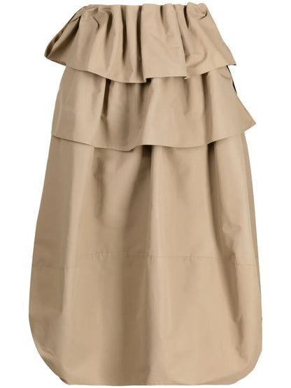 Ruffled Midi Skirt