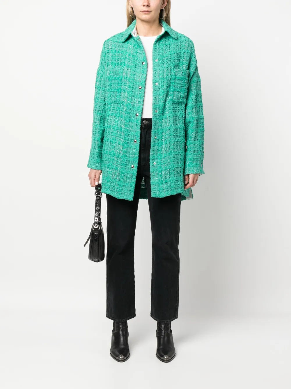 Single-Breasted Knitted Coat