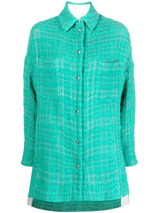 Single-Breasted Knitted Coat