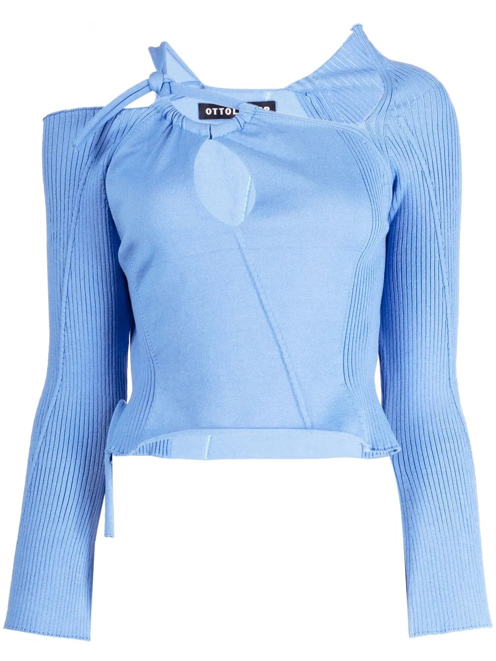 Cut-Out-Detailing Knitted Top