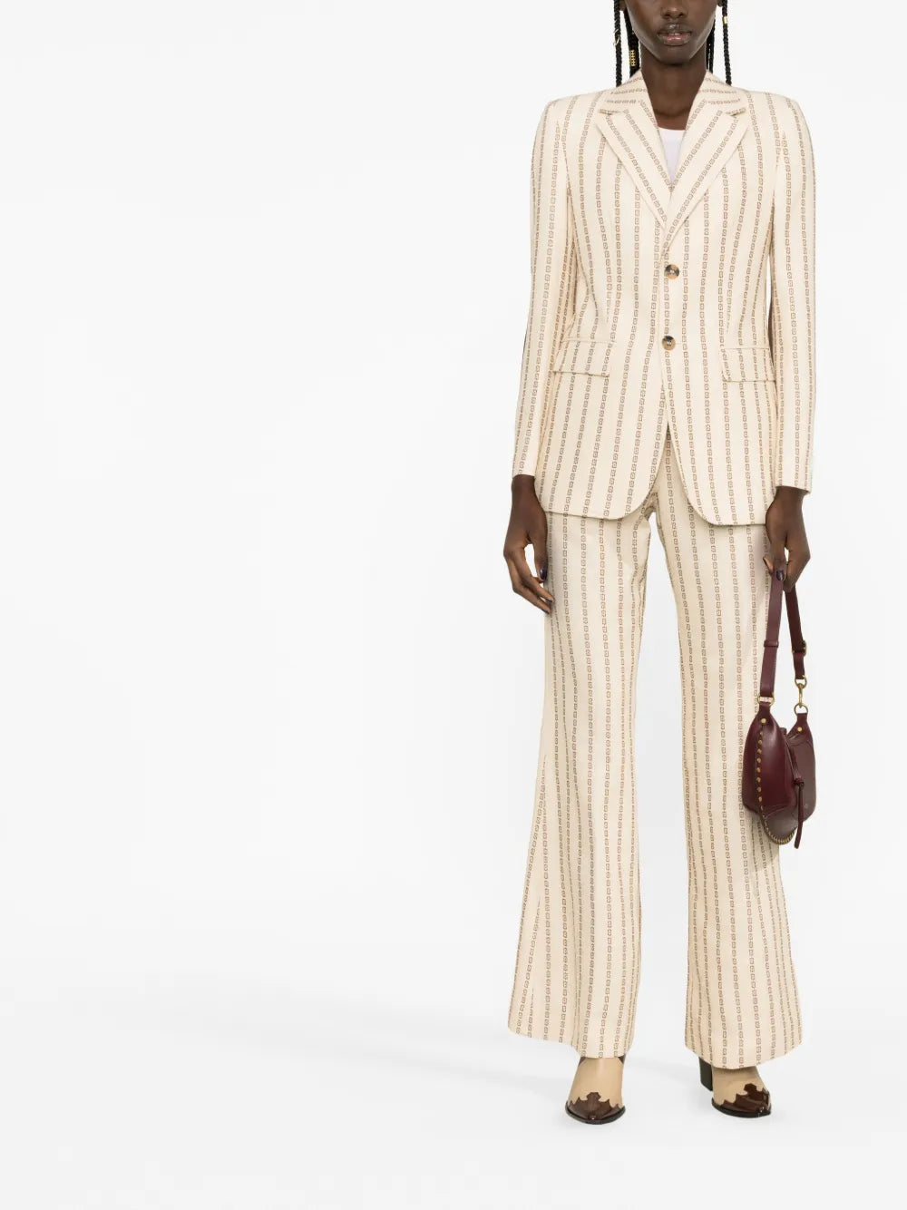 Journey Jacquard Single-Breasted Blazer
