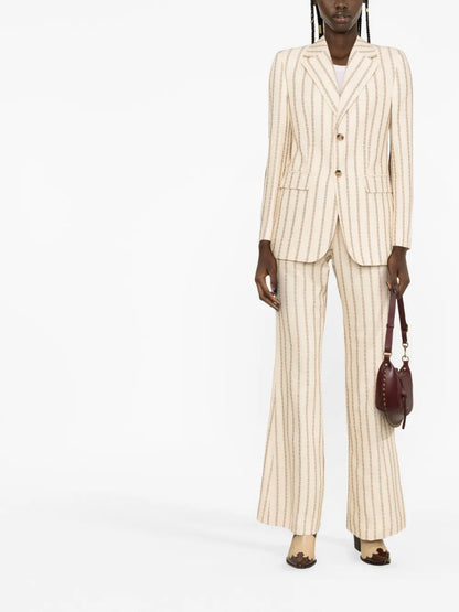 Journey Jacquard Single-Breasted Blazer